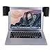 Produktbild elecfan Clip-on USB Lautsprecher, Portable Mini PC Stereo Lautsprecher mit Halterung, 3.5mm Audiobuchse Musikbox Sound Bar für Laptop Notebook Tablet Mp3 PC Computer mit Clip