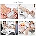 36W UV LED Nail Lamp Manicure/Pedicure Nail Dryer with 4 Timer Setting - Perfect Salon Tool for Drying Nail Polish and Gel - Dry Both Fingernails and Toenails with 2 FREE Bonus Nail Files
