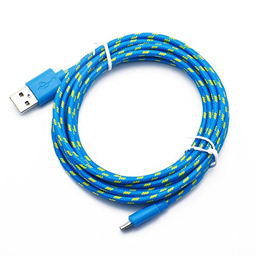 Huihong USB-Kabel Smartphone Ladekabel HanHuihong USB-Kabel Smartphone Ladekabel Hanf Seil Mikro-USB-LadegeräT Sync Datenkabel Schnur FüR Smartphone FüR Samsung, Sony, Moto, Htc, Nokia, Etc Von Huihong (1-3m) (3m, Blau)