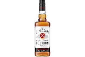 Jim Beam White Label Kentucky Straight Bourbon Whiskey, Whisky Américain 40% - 70cl