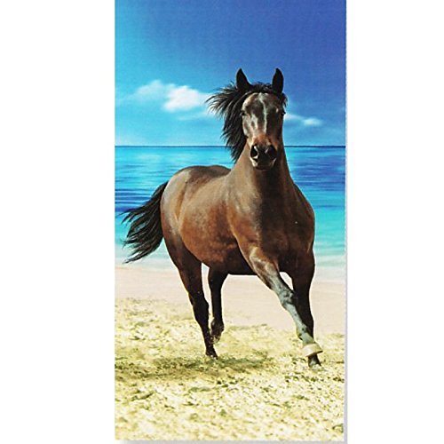 100 Coton 75 X 150 Cm Serviette De Plage Cheval Bai Serviettes De Plage Ameublement Et Decoration
