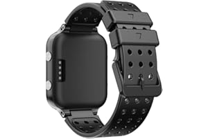 KINOEHOO Ersatzarmband kompatibel mit Garmin Approach S20/Forerunner 220 230 235 630 620 735 Edelstahl Armband Weiche Silikon Uhrenarmbänder.