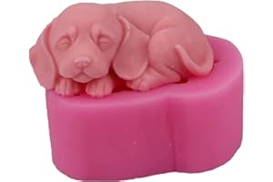 CREATE BEAUTY0 Stampo In Silicone 3d per Cani Stampi da Forno Animali per Torte Fondenti Stampo In Silicone a Forma Di Cane 3d per Candele, Sapone, Cioccolato, Torta, Argilla Resina Fondente, Cupcake Decorazion