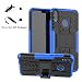 Produktbild LiuShan Honor 8X Hülle, Dual Layer Hybrid Handyhülle Drop Resistance Handys Schutz Hülle mit Ständer für Huawei Honor 8X Smartphone (Not fit Huaawei Honor 8X Max),Blau