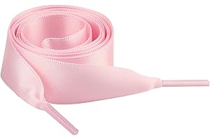 Jamron Piatto Seta Raso Nastro Lacci delle Scarpe 2CM di Larghezza per le Scarpe da Ginnastica Ballerine Pumps