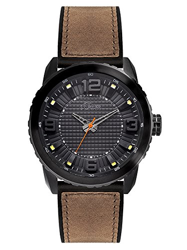 s.Oliver Herren-Armbanduhr XL Analog Quarz Kautschuk SO-3038-PQ s.Oliver Herren-Armbanduhr XL Analog Quarz Kautschuk SO-3038-PQ
