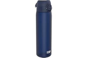 Ion8 Gourde, 500ml, Anti-Fuite, Facile à Ouvrir, Verrouillage Sécurisé, Lavable en Lave-vaisselle, Sans BPA, Poignée de Transport, S'adapte aux Porte-gobelets, Facile à Nettoyer