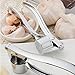 Produktbild FairytaleMM 1 Stück Knoblauchpresse Chopper Slicer Gadget Ingwer Knoblauch Presser Cutter Nussknacker Crusher Grinder Küche Squeeze Werkzeug Zubehör, Edelstahl Griff