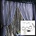 Produktbild LED Window Curtain Lamp String Fairy Lights Wedding Party Decor 3x6m 600LED Simple Handheld Small Fan Light Mini Fan Second Generation Night Light Small Fan LED-Lichterketten