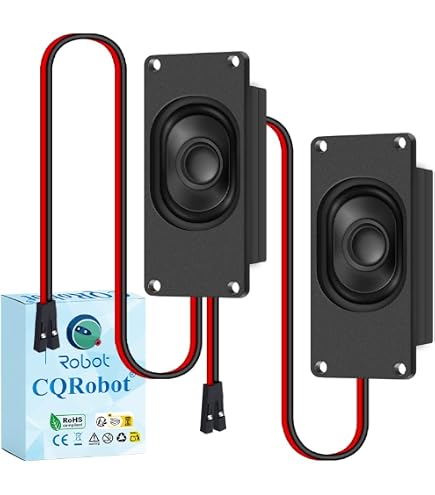 GERUI 2 Pezzi Altoparlante Mini 3W 8 Ohm Con Connettore JST-PH2.0 Per Arduino E Progetti Fai Da Te