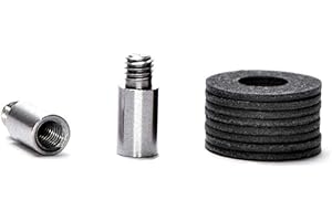 Wunderkey Zestaw przedłużający (organizer na klucze, 100% wyprodukowano w Niemczech), jakość premium, 4 dodatkowe kółka do kluczy lub dodatki, unisex, srebrny, Srebrny, Jeden rozmiar, Organizer