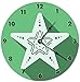 Produktbild Hogan12ilde 12" Star Clock Green Clock Living Room Clock Large 12" Wall Clock Home Décor Clock