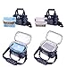 Wawoo®Waterproof Oxford Summer Cooler Bags Picnic Bag Lunchbox Bag Camping Lunch Bag Tote Insulated Cooler Bag Carry Rucksack Fresh Ice Pack Insulation Package 2L(Blue)