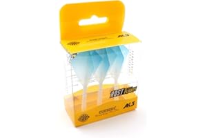 CUESOUL Asta per Freccette e Alette Integrate Sottile/a Forma di Diamante/a Pera, Colore graduato, Set di 3 Pezzi