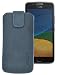 Produktbild Original Suncase Etui Tasche für Motorola Moto G5 Plus *Lasche mit Rückzugfunktion* Handytasche Ledertasche Schutzhülle Case Hülle in pebble-blue