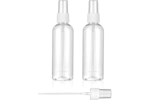 Qianyu 2 x rozpylacz 30 ml, butelka z rozpylaczem, przezroczysta, podróżna, przenośny rozpylacz perfum, mały plastikowy rozpylacz do kwiatów, włosów, perfum, wody, alkoholu, sprzątania domu