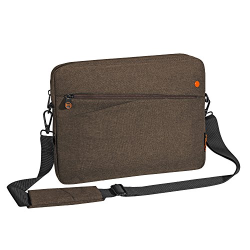 PEDEA Tablet PC Tasche Fashion f  r 12 9 Zoll  32 8cm  Tablet Schutzh  lle Tasche Etui Case mit Zubeh  rfach und Schultergurt  braun