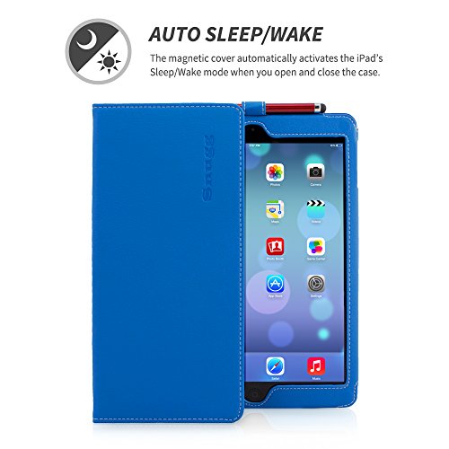 iPad Air Hülle & Neues iPad (2017) 9.7 Zoll Hülle (Blau), Snugg™ – Smart Case mit lebenslanger Garantie + Sleep / Wake Funktion für iPad Air (2013) und iPad (2017) - 2