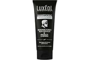 Luxéol - Shampoing Cheveux & Barbe - Redonne Force aux Cheveux & Adoucit la Barbe - Shampoing Homme 2 En 1 Sans Silicone Ni Tensio-actifs sulfatés - Fabriqué En France - 200 ml