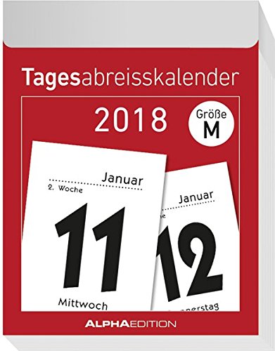 Preisvergleich Produktbild Tagesabreißkalender S 2018 - (4 x 6)