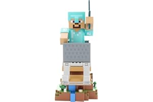 Cableguys Minecraft Steve in Diamond Armour Controller Halter & Handy Ständer - Gaming Zubehör für Schreibtisch-Setup, Ständer Kompatibel mit Xbox-, PlayStation- & den meisten Standard-Controllern