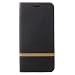 Produktbild jbTec® Flip Case Handy-Hülle Book #M33 Webstoff-Optik zu Samsung Galaxy S9/Plus - Handy-Tasche Schutz-Hülle Cover Handyhülle Bookstyle Booklet, Farbe:Schwarz, Modell:Galaxy S9+ Plus/SM-G965