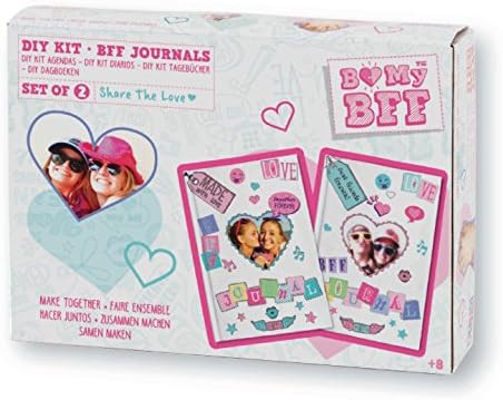 BmyBFF Best Friends Gift Craft Kit. Make Best Friends Diary Making Kit. Perfect Best Friend Gifts / Best Friend Diary / Journal / Book . Great Gift for Girls 8 years + (Includes 2 x Journals To Decorate)