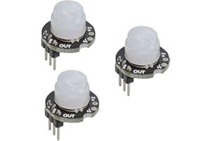 HiLetgo 3pcs Mini SR602 Motion Sensor Detector Module Pyroelectric Infrared Sensory Switch High Sensitivity for Arduino PI