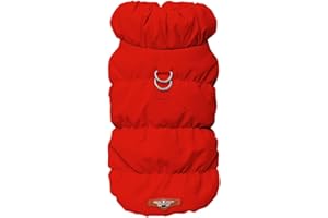 MOTTDAM Abrigo de invierno para perro, abrigo cálido para perro, chaleco de invierno para cachorros, chaqueta impermeable y resistente al viento con anillo en D, ropa acogedora con forro polar para perros
