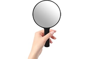 Nokwocy Lusterko ręczne, fryzjerskie, ręczne lusterko z uchwytem, modne przenośne ręczne lusterko kosmetyczne, do domu, do użytku w podróży