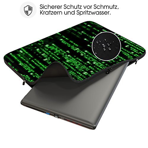 Sidorenko Designer Laptophülle für Laptops mit einer Bildschirmdiagonale von 33-33,8 cm ( 13-13,3 Zoll, MacBook Air, Macbook Pro Retina Display ) neopren max. Geräteabmessungen 32,5 cm x 23 cm - 2