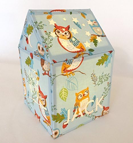 Owl Motif Personalized Night Light for Children – Unisex – with Cordless USB Rechargeable LED
