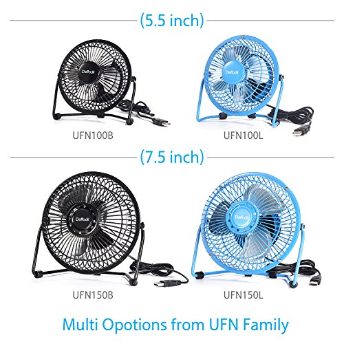 USB Tischventilator – Daffodil UFN100 – Für kühlen Kopf an heißen Sommertagen (Schwarz) - 6