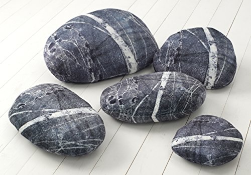 Stein Kissen Deko Kissen outdoor lounge Kissen Relax Kissen 5er SET - 3