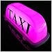 Produktbild taxi - top - licht / neue led - dach taxi - schild 12v mit magnetischer basis, lila optiona automotive wasserdicht kuppel licht