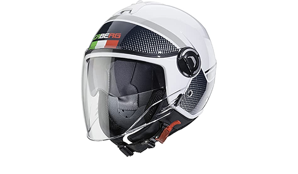 Caberg CASCO RIVIERA V4 ELITE ITALIA, BIANCO/NERO, L : Amazon.it: Auto e  Moto