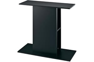 FERPLAST Hydor Mobile per Acquari STAND 80, in Legno, Ripiano Resistente all'Acqua, Nero