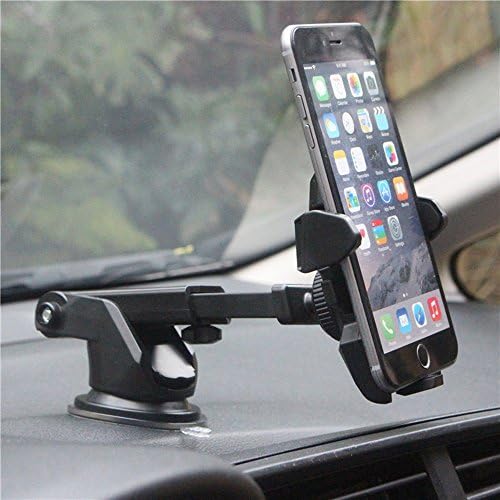 Nokozan Universal Car Mount Holder for Center Console Mount Holder Cradle Windshield 360 Degree, Black