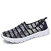 Produktbild PAMRAY Laufschuhe Slip on Damen Hohle Sport Sneaker Jogging Loafer Mesh Turnschuhe Causal Leichte Wanderschuhe Atmungsaktives Sommer Blau 38