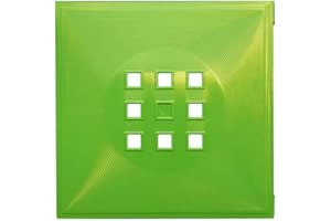 DEKAFORM Designer Regaltür als Fach-Einsatz, Regalsysteme mit Mass ca. 33,6cm x 33,6cm, Tür für Ikea Regal Expedit Kallax Nornäs - Würfel Flexi - XXXL Lutz - Quelle Raumteiler -Variation in (Grün)