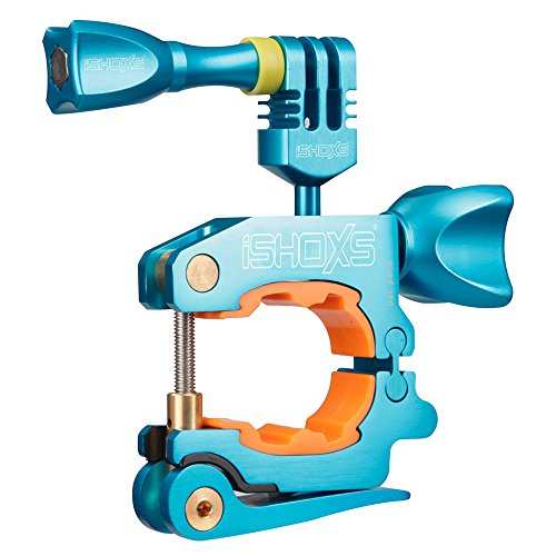 iSHOXS ProMount, CNC-gefrster Aluminium GoPro Mount mit Exzenter Schnellhebelverschluss, Grosser Klemmbereich, verwindungssteif - Voll-Aluminium-Ausfhrung, in Gearbox - Blau iSHOXS ProMount, CNC-gefrster Aluminium GoPro Mount mit Exzenter Schnellhebelverschluss, Grosser Klemmbereich, verwindungssteif - Voll-Aluminium-Ausfhrung, in Gearbox - Blau