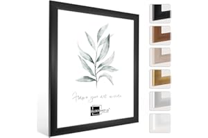 BILDERSHOP-24 Cornice portafoto nera (opaca) (Valencia) 45 x 60 cm