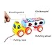 YIXIN 8 Notes Tap-a-tune Glockenspiel Knock Piano Pull Along Train Truck Toy with Shape Sorter for Early Learning for 3 Year Old+ Kids, Color Random Delivery