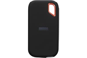 kwmobile Funda de Silicona Compatible con Sandisk E61 SSD (Not for E81) - Protector para Disco Duro SSD - Negro