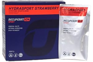 Recuperat-ion | Bebida Deportiva Hydrasport | Pre entreno | Hidratación durante Ejercicio | Baja Concentración en Azúcares y Alta en Sales Minerales | Fabricado en España (12 Sobres)
