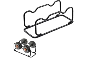 DILIREBA Support D'Haltères, Porte-Haltères, Anti-Usure Haltère Support, Support d'Haltères Courts, Support de Rangement pour Haltères pour Utilisé pour Pleurer Des Haltères, Fitness à Domicile