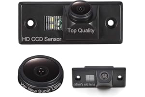 Kalakus Auto Nummernschild Rückfahrkamera mit HD CCD Rückfahrsystem Einparkhilfe für Golf Variian/Tiguan/Touareg/Polo/Jetta/Passat/Bora/Skoda Porsche Cayenne/Touran/Santana