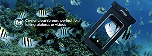 FRiEQ Custodia impermeabile per telefoni cellulari, Compatibile con Apple iPhone 6s, 6, 5s, 5c, 5, Galaxy S6, S3, HTC One X, Galaxy Note 2 - Certificazione IPX8 di impermeabilitÃ  fino a una profonditÃ  di 100 piedi