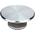 12 Inch Aluminium Alloy Revolving Cake Stand, Rotating Cake Turntable for Cake, Cupcake Decorating Supplies