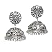 Jaipur Mart Oxidised Silver Tone Plated Jhumki Earrings For Women RS.299.00